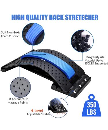 Multi-Level Lumbar Support Back Stretcher for Pain Relief - Spinal Massager for Sciatica, Herniated Disc, Scoliosis & Spinal Stenosis - Buy Online on GoSupps.com