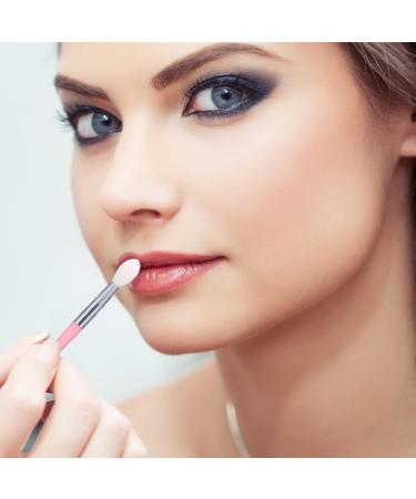 FRCOLOR 12pcs Silicone Lip Brush Set - Lip Gloss Liner Balm & Eyebrow Applicators - Travel Makeup Brushes in Pink & White - Buy Online on GoSupps.com
