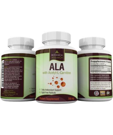 Alpha Lipoic Acid with Acetyl L Carnitine - ALA ALC Anti Aging Health & Wellness Formula to Support Nerve Health Tingling Feet Hands Limbs 60 Vitamin Complex Capsules - Buy Online on GoSupps.com