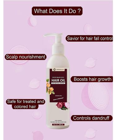 Grandeur Onion Hair Oil 200ml | Red Onion Extract Argan Oil Bhringraj & Hibiscus for Ultimate Hair Care & Hygiene - Buy Online on GoSupps.com