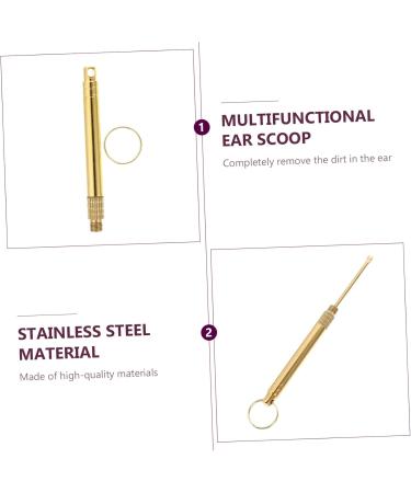 TOVINANNA 3pcs Multipurpose Ear Cleaning Tools Professional Brass Earwax Removal Kit Non-Slip Handle for Ear Wax Removal and Canal Massage - Buy Online on GoSupps.com
