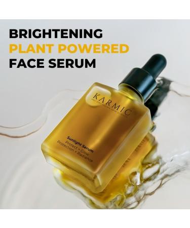 Karmic Skin Brightening Vitamin C Face Serum: With Saffron & Vit. E | Hydrate & Reveal Bright Glowing Skin | Correct Dark Spots | Treat Hyperpigmentation | Organic Facial Oil Skin Care | Women & Men - Buy Online on GoSupps.com