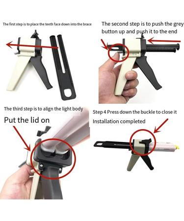 twcrvil Gun Mixing Delivery Rubber for Dental Mixing Tool Glue Caulking Universal Professional Gingiva Repair Clinic Hospital - Buy Online on GoSupps.com