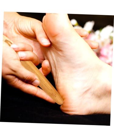 Lurrose 2-Piece Acupressure Massage Roller Set | Hand & Foot Reflex Zone Therapy Tools | Wooden Foot Massager | 11.5x1.5cm | International Shipping - Buy Online on GoSupps.com