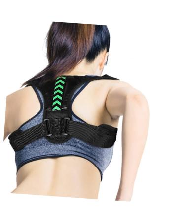 FRCOLOR Posture Belt | Adjustable Posture Trainer for Adults | Ergonomic Hunchback Strap for Men & Women | Black 45X18X1cm - Buy Online on GoSupps.com
