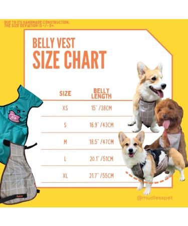 Waterproof Pet Dog Belly Vest Jacket - Grey Grid Medium | Lightweight & Breathable Cover for Rain, Snow, and Mud - Buy Online on GoSupps.com