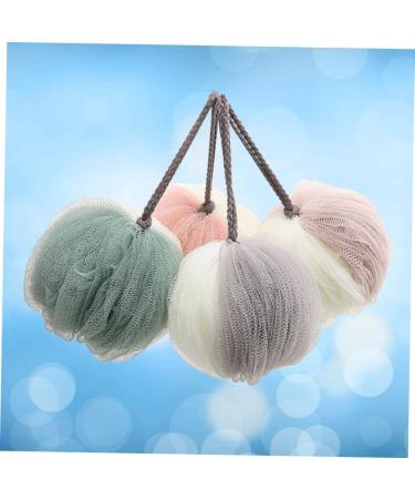  FRCOLOR FRCOLOR 4 Pieces Bath Ball Shower Gel Soap Bar Mesh Pouf Large Bath Ball Gauze Sponge Ball - Buy Online on GoSupps.com
