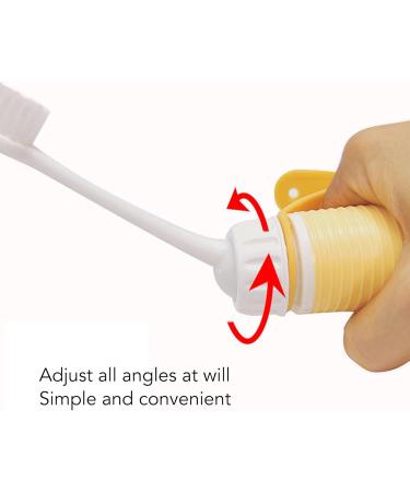 Silicone Auxiliary Toothbrush for Elderly | Non-Slip Adjustable Straps & Ergonomic Design | Enhanced Tooth Cleaning Aid - Buy Online on GoSupps.com