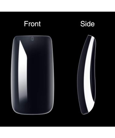100 Clear Artificial Fingernails with Glue & File - Perfect Nail Art Tips for Women & Girls (10 Sizes) - International Shipping Available - Buy Online on GoSupps.com