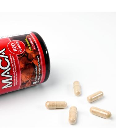 InkaMaca Organic Red Maca Capsules 800 mg Gelatinized Red Maca Root Pills for Women Non-GMO Vegan Free of Gluten Dairy & Soy Made in Canada (90 Count) Peru Maca Red - Buy Online on GoSupps.com