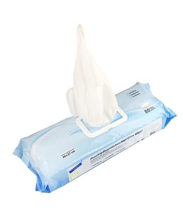 Medi-Inn Wet Wipes | Perfume & Paraben-Free pH-Neutral | 80 Wipes (20x27 cm) - Gentle Care for All Skin Types - Buy Online on GoSupps.com