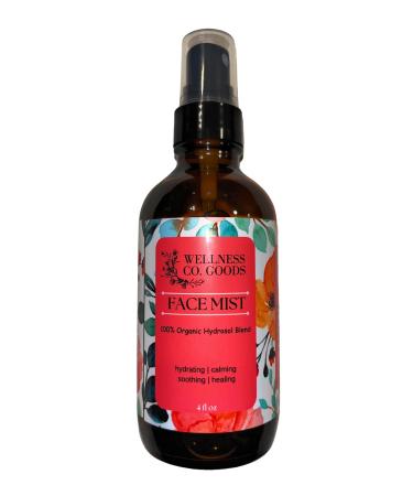 Organic Face Spray - Hydrating Hydrosol Blend Facial Mist - Rose Water Frankincense Turmeric Chamomile Calendula