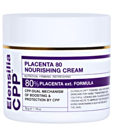 Elensilia CPP 80% Hydrolyzed Placenta Facial Cream 1.76 Fl. Oz Intensive Hy Cream packed with Syn-Coll for Antioxidants for Anti Aging Blended 5 Essential Aroma Oil for Refreshing Hydrating and Deep Nourishing Placent...