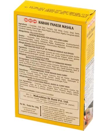 MDH Karahi Paneer Masala 100g (Pack of 1) - Aromatic Spice Blend for Authentic Karahi Paneer - Buy Online on GoSupps.com