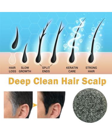 Darkening Shampoo Shampoo Bar Gray Coverage Soap Solid Shampoo Bars for Darkening Hair - Buy Online on GoSupps.com