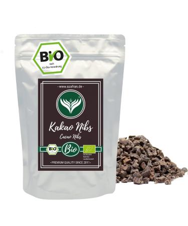 Azafran ORGANIC Cacao Nibs raw | Cocoa nibs | Nibs from cocoa beans | Cocoa pieces 500g - Buy Online on GoSupps.com