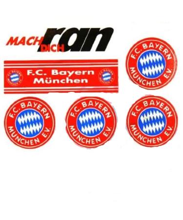 FC BAYERN MUNICH sticker / face sticker FCB etiqueta engomada / autocollant - Buy Online on GoSupps.com