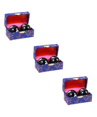 CliSpeed 6 STK Massage globe Baoding with bell play Massage balls for hand exercises Tool Massage ball Hand bales Massage rolling ends for hand exercises metal boccia