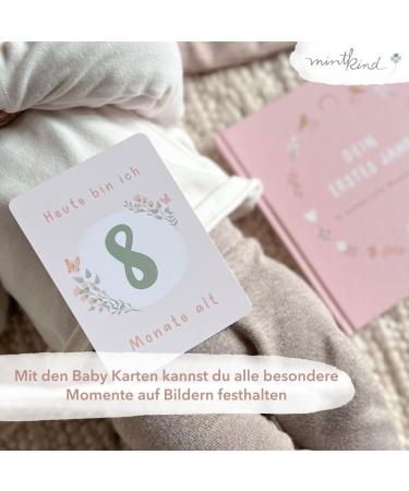 Mintkind Baby Gift Set | My First Year Baby Diary Milestone Cards & Souvenir Box | Perfect Baby Photo Album for Boys & Girls - Buy Online on GoSupps.com