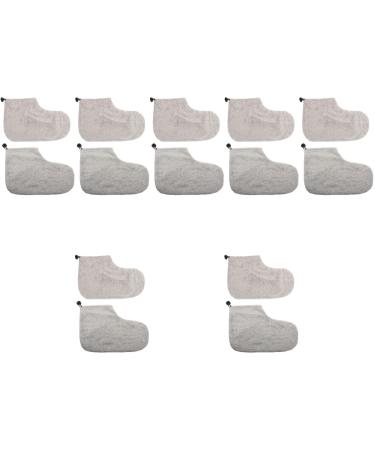 FOMIYES 7 Pairs Wax Therapy Warm Foot Cover Liner Wax Warmer Foot Wrap Paraffin Wax Foot Wraps Foot Moisturizing Socks Heated Mittens Pedicure Foot Paraffin Wax Gloves and Booties Plush