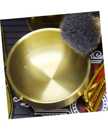 Buy FRCOLOR Foam Dishwasher Shaving Cup for Men - Stainless Steel Shaving Bowls & Cream Cups - Perfect Beard Shaving Tools - 9x9x4.9CM Golden - Buy Online on GoSupps.com