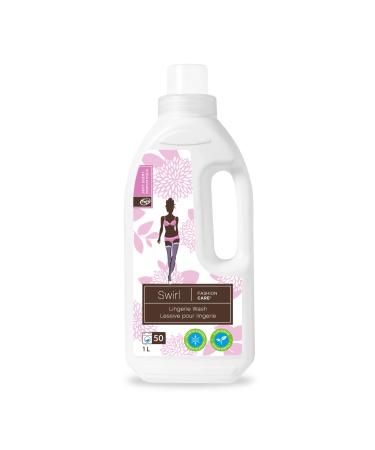 Fashion Care Swirl Liquid Lingerie Wash - Natural Liquid Underwear Cleaning Soap Delicate Laundry Detergent Eco-Conscious pH-Balanced with Silk Extracts Soft Scent Silk Detergent 1L 1 l (Pack of 1)