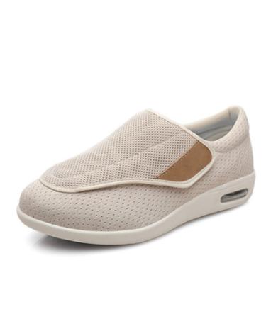 KXSM Swollen Slippers Adjustable Diabetic Slippers Wide Fit Sandal Slip on Walking Sandal Ladies Cozy Arthritis Edema Suitable for Diabetic Arthritis Plantar Fasciitis Injured Maternity White 40 40 White