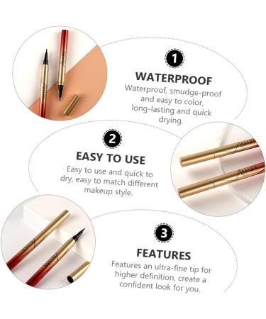 Angoily 1pc Liquid Eyeliner Black Waterproof Eyeliner Black Makeup Waterproof Makeup Tool Quick Dry - Buy Online on GoSupps.com