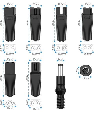 5V Razor Charger for Philips | Ancable 6-Plug USB Adapter Set for Razors Hair Care & More - Buy Online on GoSupps.com