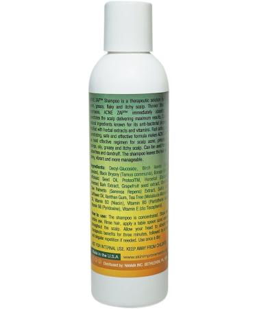 Acne Zap Scalp Shampoo - Clear Scalp from Zits and Pimples 6.0 oz - Buy Online on GoSupps.com