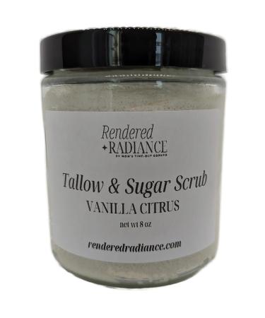 Rendered Radiance by Mom's Time-Out Corner Whipped Tallow & Sugar Scrub Vanilla & Citrus 8.8 oz