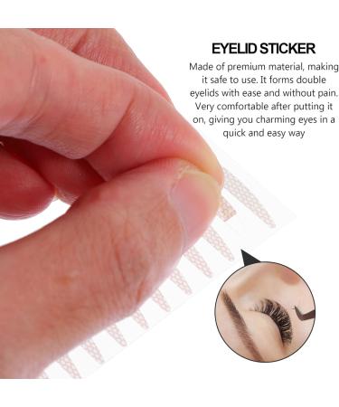 LALAFINA 25 Sheets Double Eyelid Sticker Double Sided Eyelid Tape Hooded Eyelid Stickers Eyelid Tape for Hooded Eyes Natural Eyelid Eye Lifting Sticker Adhesive Tape Single Sided 8X3.5X0.01CM Khaki - Buy Online on GoSupps.com