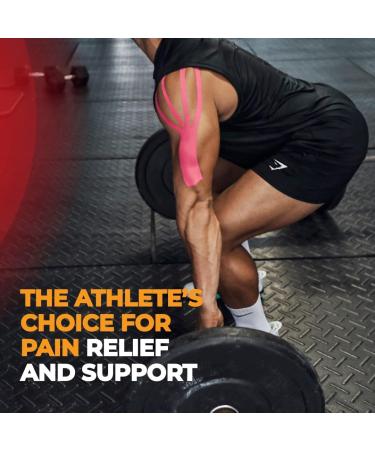WOD ST-CKT Strong Kinesiology Tape - Black Uncut (2 Pack) | Water Resistant Hypoallergenic Sports Tape for Muscle & Joint Support - Buy Online on GoSupps.com