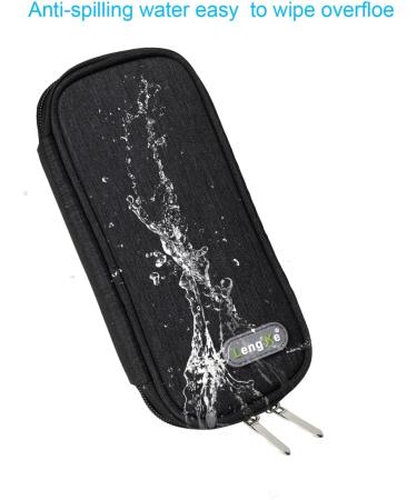 YOUSHARES Insulin Cooler Bag | Diabetic Supply Bag - Keep Your Insulin Safe & Cold (Black) - Fast International Shipping - Buy Online on GoSupps.com