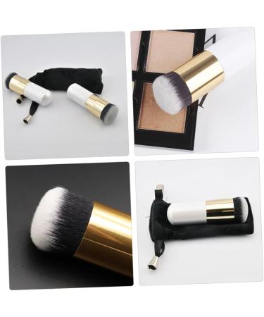 Beaupretty Makeup Tool travel make up powder brush for loose powder cosmetic tools makeup tools blush brush travel makeup brush travel makeup portable Wood foundation Powder Foundation Brush - Buy Online on GoSupps.com