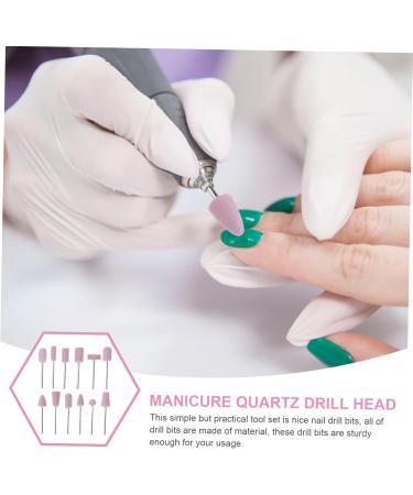 Beavorty 12 1 round cones grinding cuticle bit for nail drill nail drill bits for acrylic nails drill bits for nails manicure tool nail grinding head nails drill bits set quartz - Buy Online on GoSupps.com