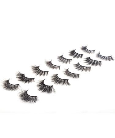 7 Pairs 3D False Eyelashes - 6D Handmade Fluffy & Reusable Artificial Lashes for Stunning Eyes (LJ07) - Buy Online on GoSupps.com