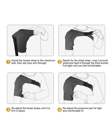 Wildjuly Shoulder Brace for Torn Rotator Cuff - Pain Relief & Recovery Support for Men and Women - Buy Online on GoSupps.com