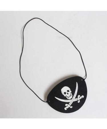 12Pcs/Set Pirate Eye Patches Eye Skull Eye for Halloween Party Decor Christmas and Children Party Black Skeleton - Buy Online on GoSupps.com