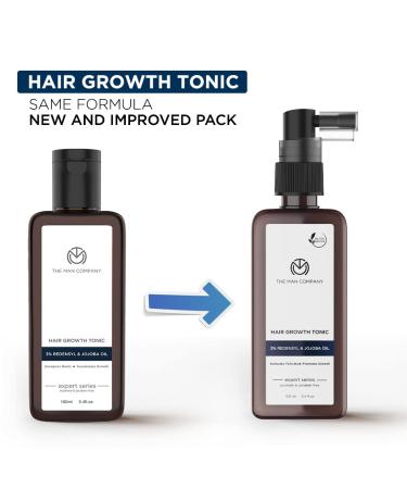 The Man Company Hair Growth Tonic 3.4 Fl Oz | 3% Redensyl & Jojoba Oil | Thickening & Nourishing Hair Loss Solution - Buy Online on GoSupps.com