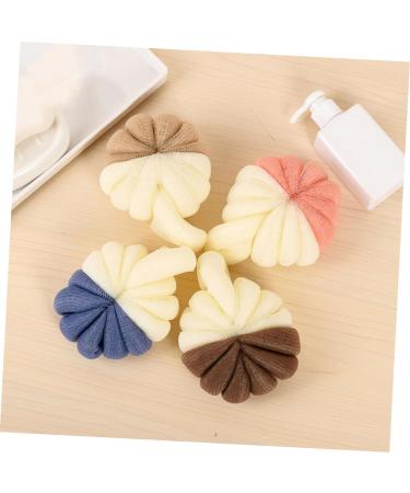 Buy Hemoton 5pcs Two-Color Shower Ball Mesh Bath Scrubber - Ideal Foam Bathing Sponge for Kids & Babies | Soft Loofah Pouf for Gentle Body Wash - Buy Online on GoSupps.com