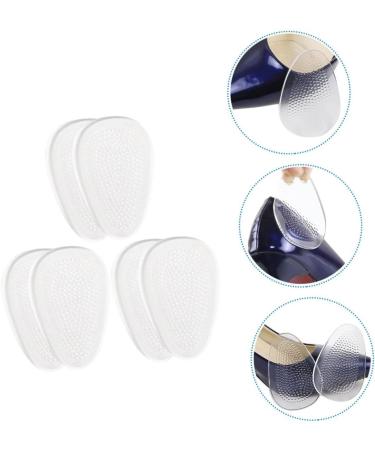 NOLITOY 3 Pairs Shock-Absorbing Anti-Slip Mat Silicone Heel Protectors Invisible Gel Pads for Women's High Heels Soft Breathable Cushion Inserts - Buy Online on GoSupps.com