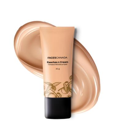 Peaches N Cream Tinted Face Moisturizer | Non Oily Lightweight Gel Formula | Blends Easily | Lightly Tinted Cream for Radiant Glow | 1.23 Oz (35g)
