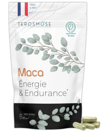 Black Maca from Peru | Energy Vitality and Hormonal Balance | High Concentration Gluten-free Vegan | Sports & Wellness | Made in France