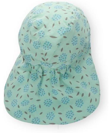Buy Sterntaler Girls' Peaked Cap with Neck Protection - Hydrangea Sun Hat 49 Medium Green | International Shipping - Buy Online on GoSupps.com