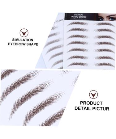 VINTORKY Fake Eyebrow Stickers 4pcs Sticker Waterproof False Men Tools Transfers Shaping Transfer for Eyebrows Imitation Fake - Buy Online on GoSupps.com