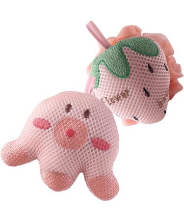 Beaupretty 4 Pcs Cartoon Bath Balls | Women's & Men's Shower Loofah Scrubber Sponge - Perfect for Relaxing Baths - Buy Online on GoSupps.com