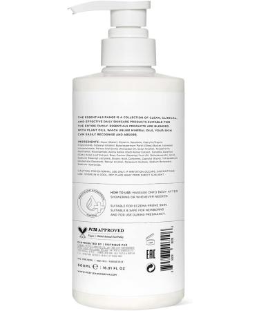 Pestle & Mortar Essentials The Body Cream Moisturiser 500ml Suitable For Dry Eczema-prone Psoriasis-prone skin Dermatologically tested midwife approved - Buy Online on GoSupps.com