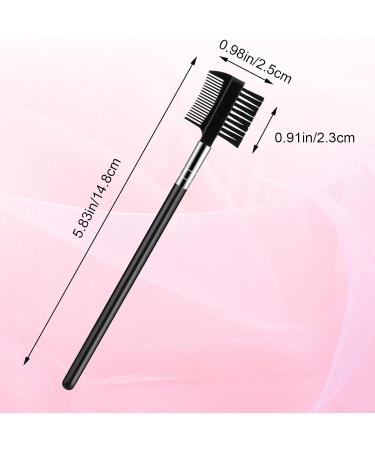 2Pcs Eyelash Brush Comb & Eyebrow Brush Set - Reusable Dual Applicator for Eyelash Extensions | Perfect Makeup Accessory - Buy Online on GoSupps.com