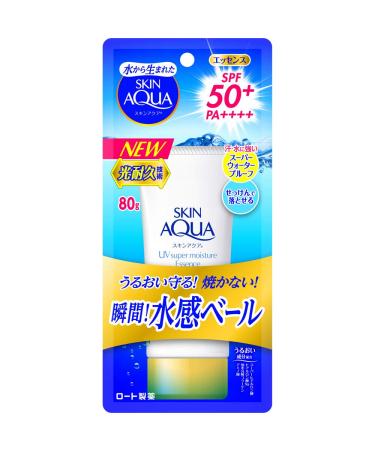 SKIN AQUA UV Super Moisture Essence Essence UV Sunscreen Fragrance Free 80g SPF50+ / PA++++ Contains a UV absorber that is not susceptible to UV damage and does not deteriorate easily.